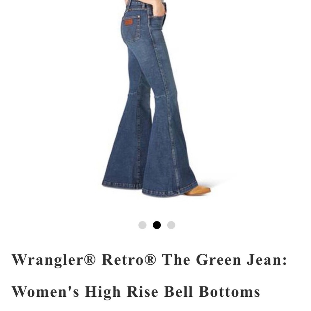 Wrangler® Retro® The Green Jean: Women's High Rise Bell Bottoms Size 32x32